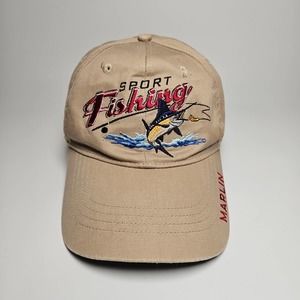 F.H. Davis Designs Sport Fishing "Marlin" Hook/Loopback Cap